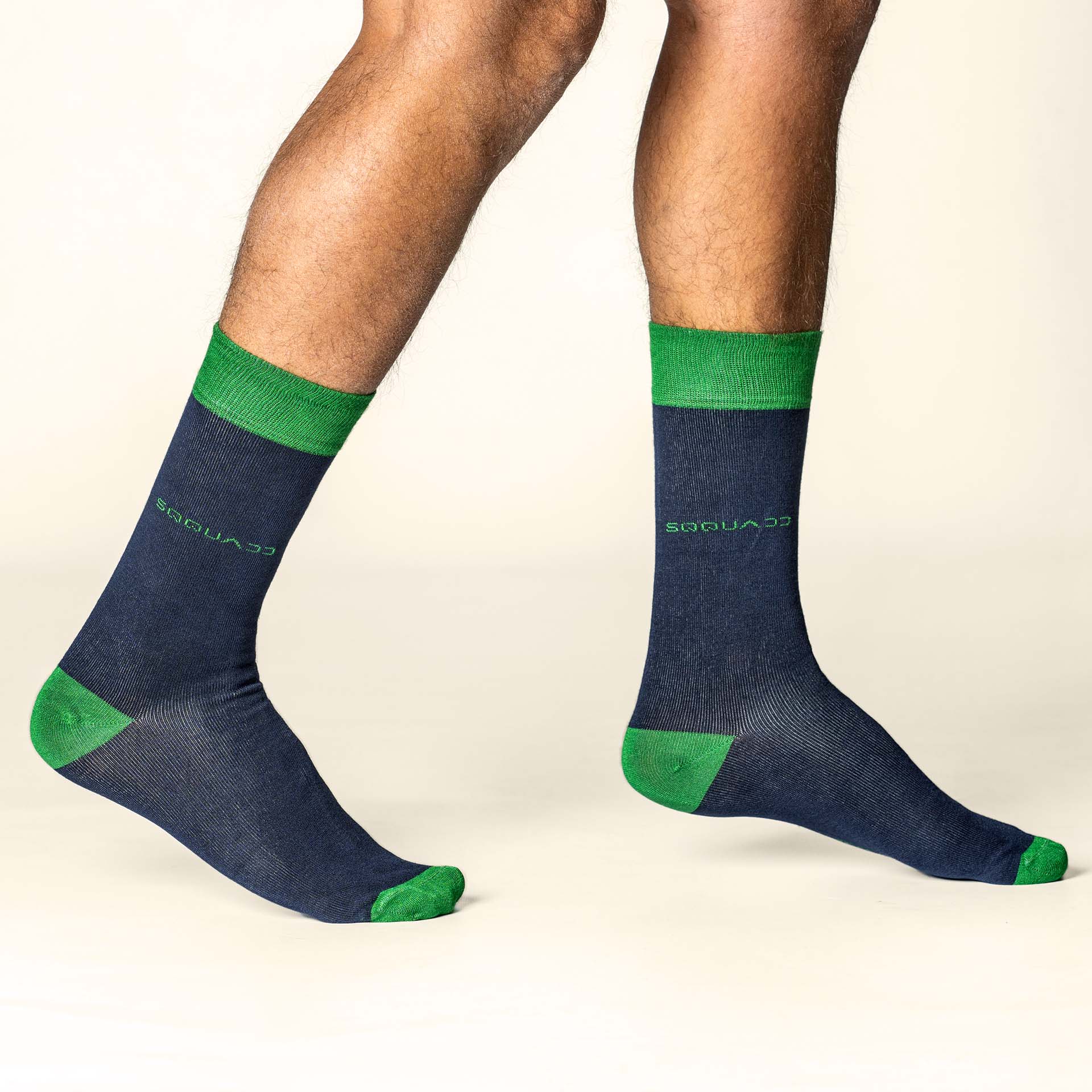 Bamboe sokken Basic blauw – groen – Heren 6-Pack - Afbeelding 2