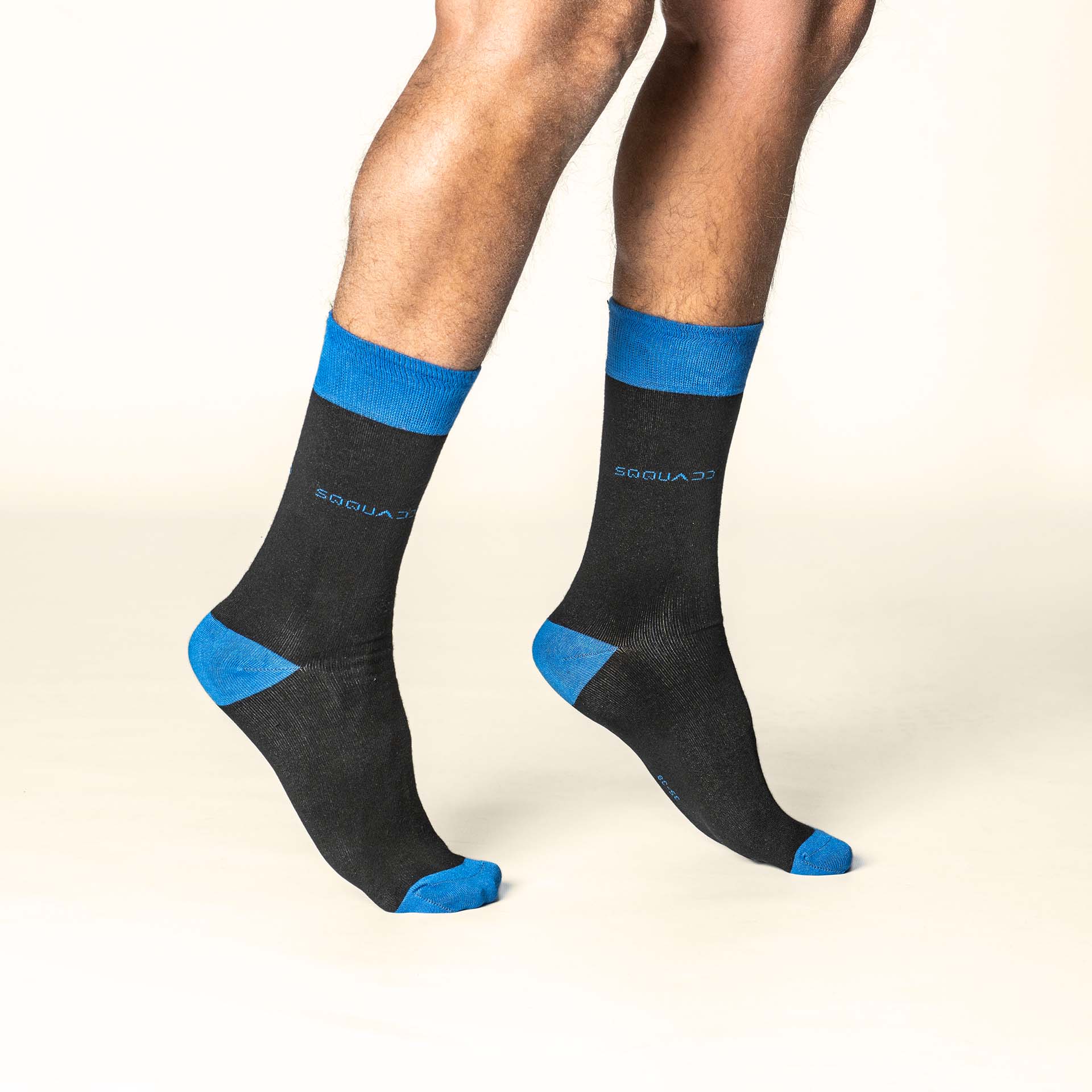 Bamboe sokken Basic zwart – blauw – Heren 3-Pack - Afbeelding 2