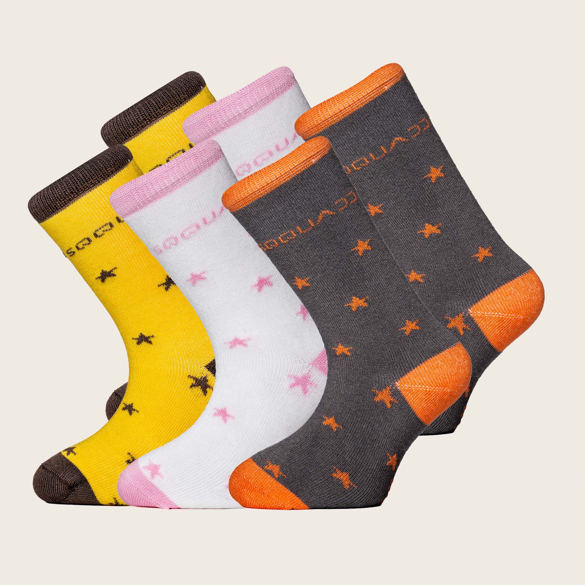 Bamboe kindersokken Stars 6-pack