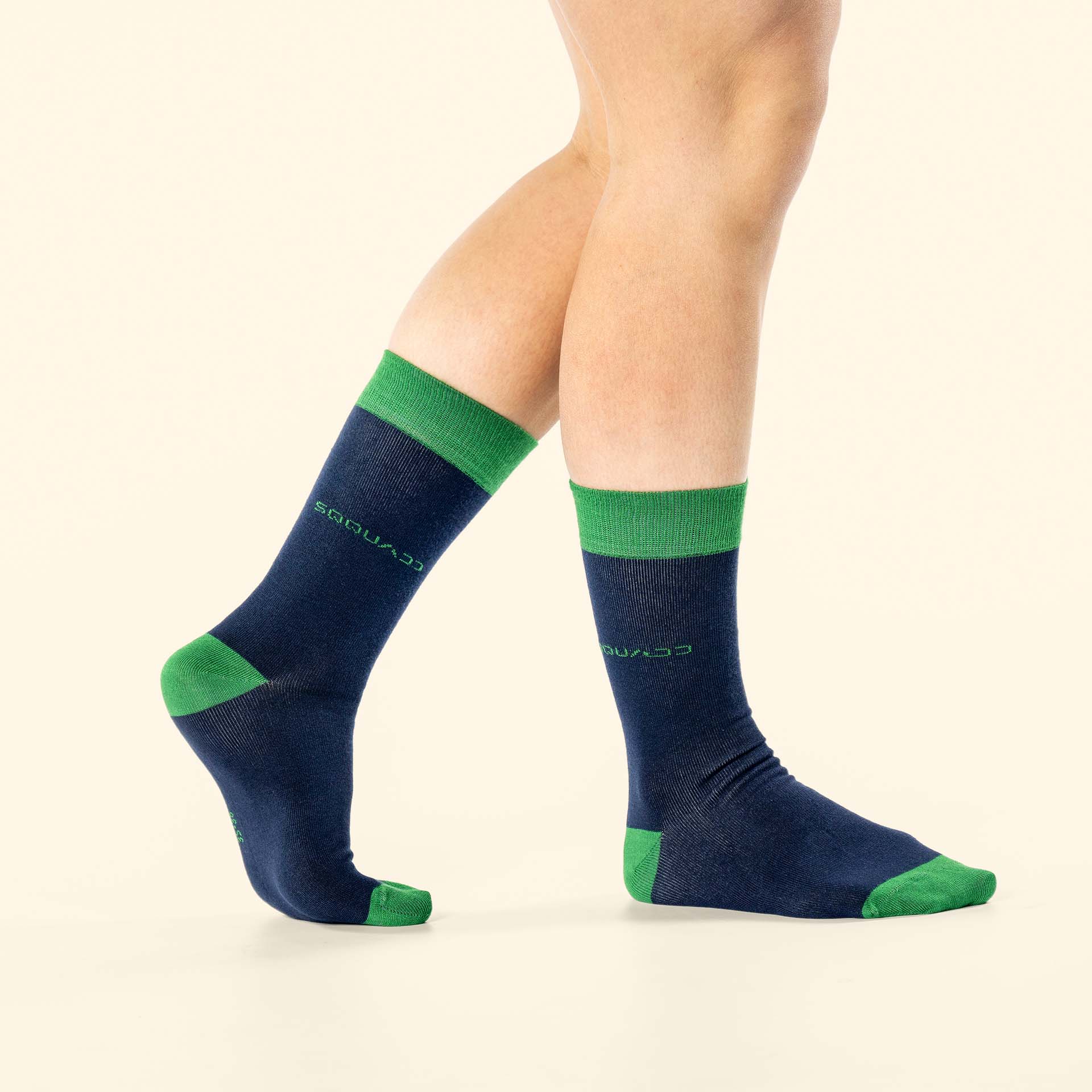 Bamboe sokken Basic blauw – groen – Dames 6-Pack - Afbeelding 2