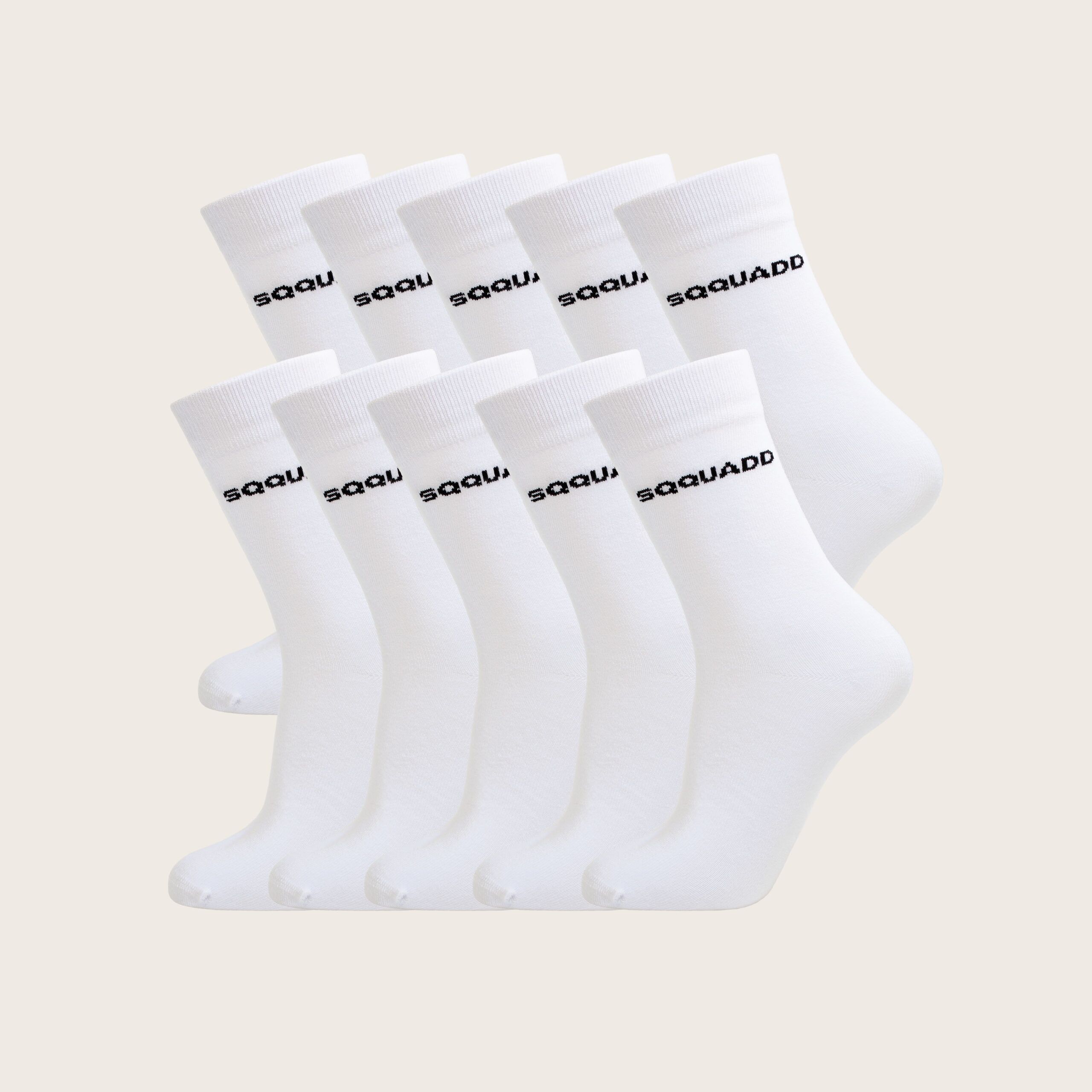 Bamboe sokken Heren Wit 10-pack