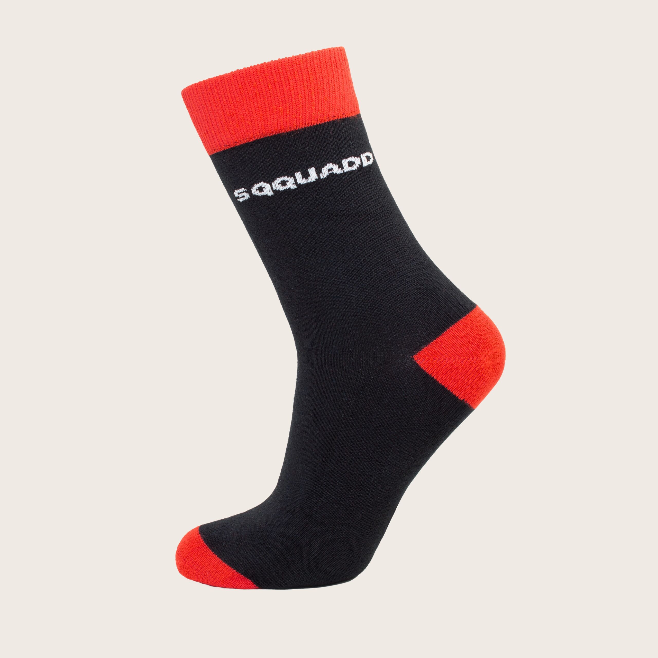 Bamboe sokken Basic zwart – rood – Dames 3-Pack - Afbeelding 3