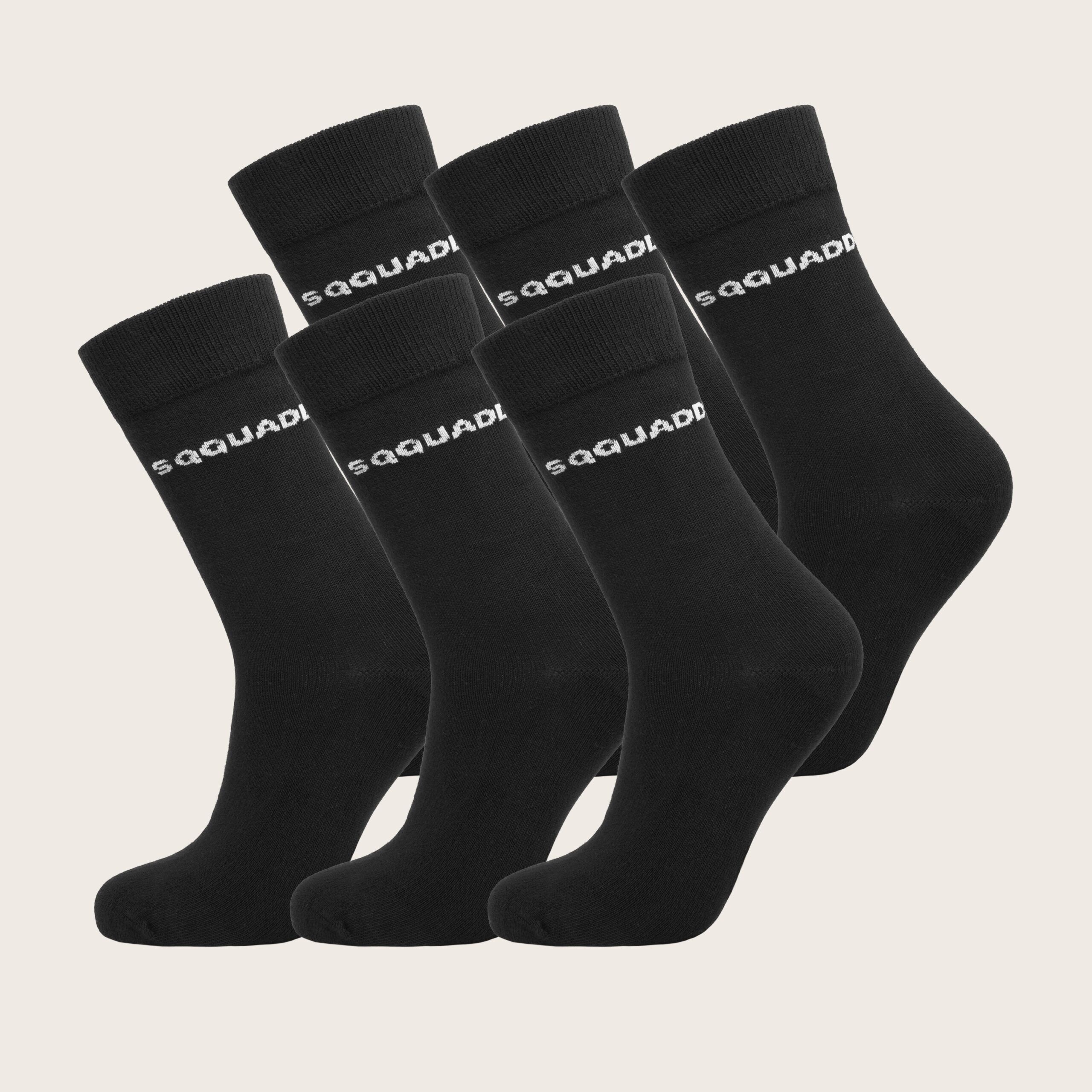 Bamboe sokken Classic zwart – Heren 6-Pack