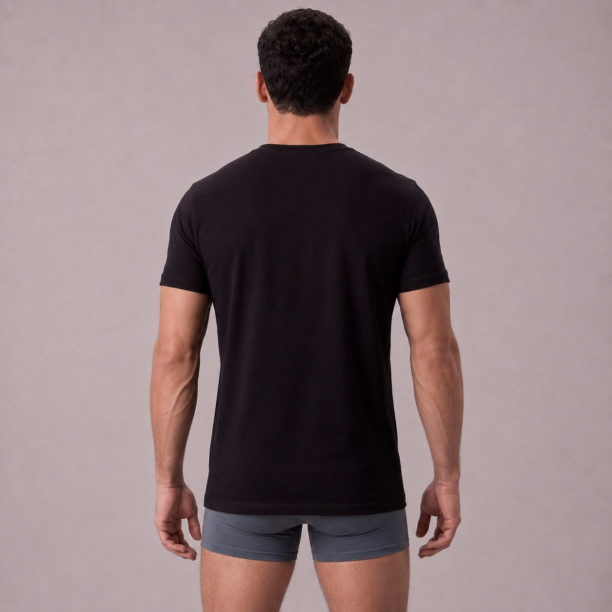 Bamboe T-shirt Heren Regular fit Ronde hals – Zwart 6-pack - Afbeelding 3