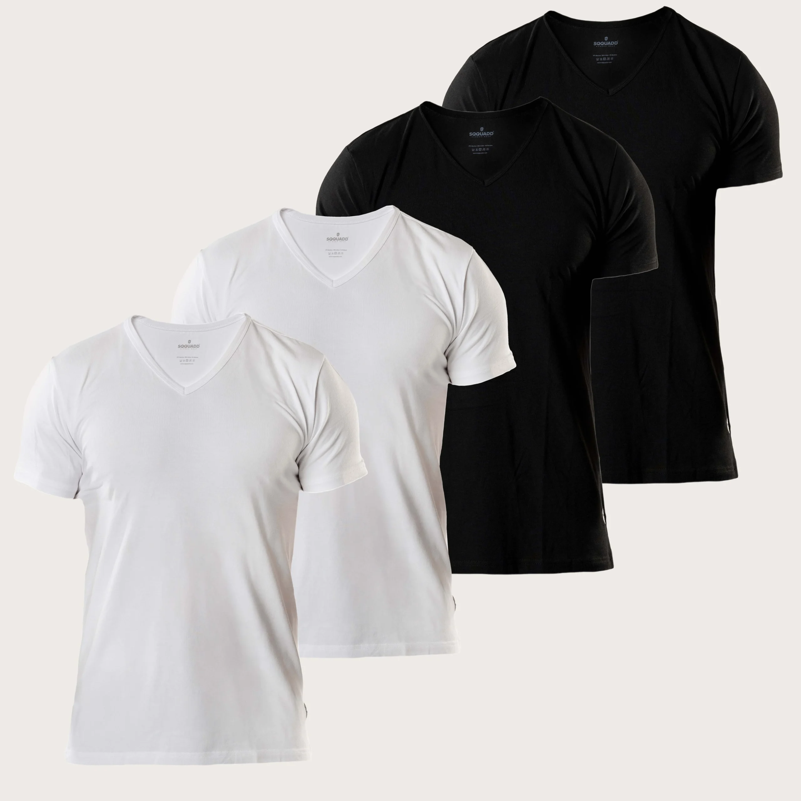 Bamboe T-shirt Heren Regular fit V-hals – Mix 4-pack - Afbeelding 2