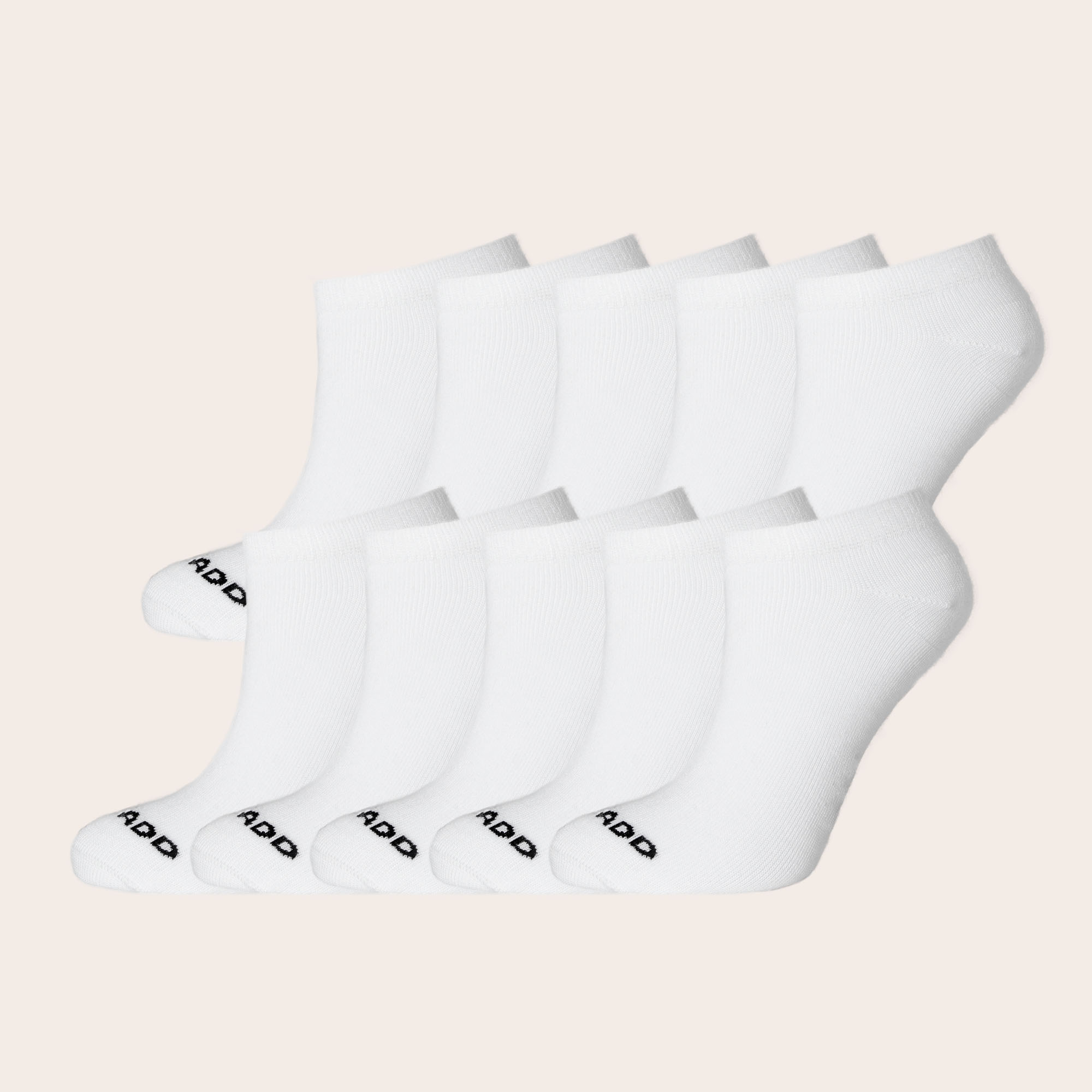 Bamboe enkelsokken Sneakers wit – Dames 10-Pack